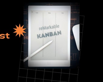 reMarkable Kanban template (downloadable PDF)