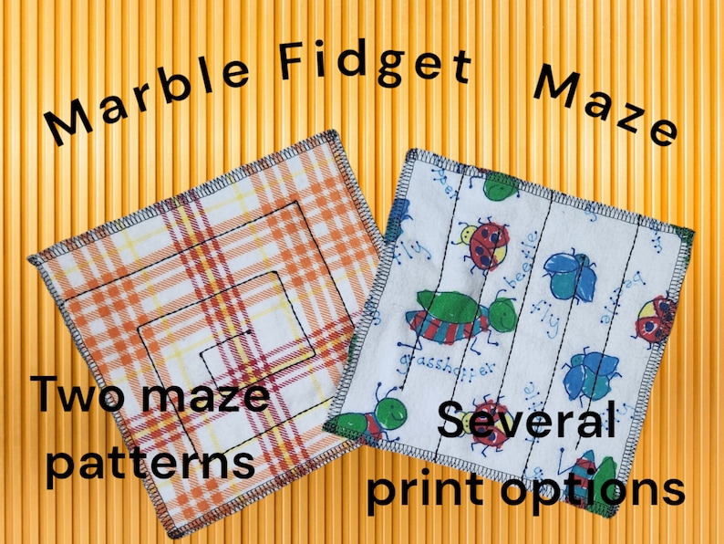Marble Maze Fidget Cloth: Quiet Flannel Sensory Toy - Etsy