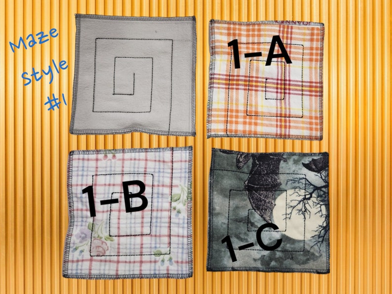 Marble Maze Fidget Cloth: Quiet Flannel Sensory Toy - Etsy