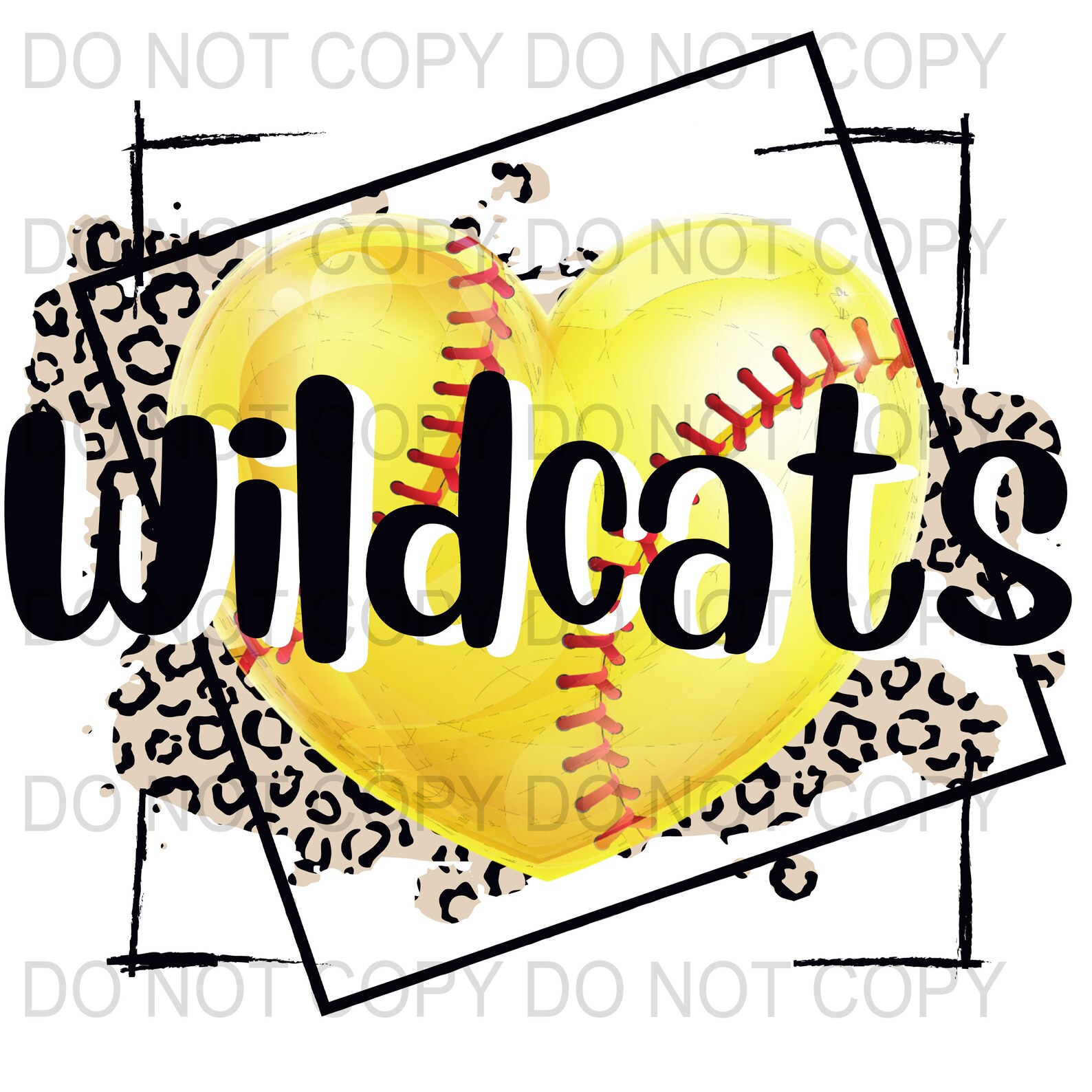 Wildcats Softball Leopard Sublimation Download PNG Etsy