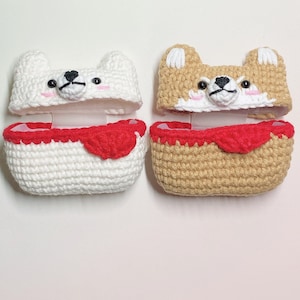 Étui AirPods Pro, étui AirPods Pro pour chien, étui AirPods Pro mignon, étui AirPods Pro au crochet, couverture AirPods, cadeau d’anniversaire, cadeau
