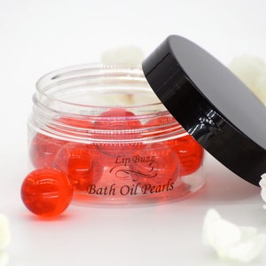 Deep Cherry Oil Beads | Essential Bath Oil Pearls