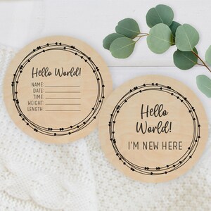 Hello world SVG sign, Girl onesie svg, Newborn sign svg, Baby milestones wreath svg, Newborn overlays PNG, Hello World SVG, New Baby svg
