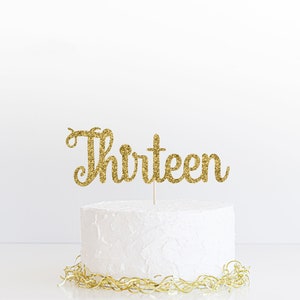 Dreizehnter Geburtstag Cake Topper SVG, Dreizehnter Kuchen Topper SVG, 13 Geburtstag SVG, Teenager Geburtstag svg Design, 13 Cake Topper, dxf Datei