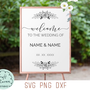 Bienvenido a la boda de svg, bienvenido al signo de boda svg, signo de bienvenida de boda svg, diy boda svg, signo de boda personalizable svg