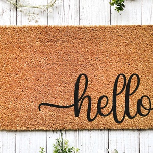 Tapis de bienvenue SVG, Bonjour SVG, tapis de bienvenue Bonjour, paillasson SVG, Svg nouveau propriétaire, paillasson Bonjour, fichiers Svg pour Cricut, Bonjour Png, fichier png