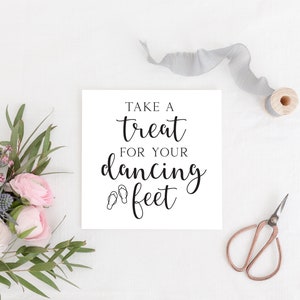 Treat for your dancing feet svg, wedding reception sign svg, Flip flops svg, Bride and groom svg, Wedding party svg, Just married svg, dxf