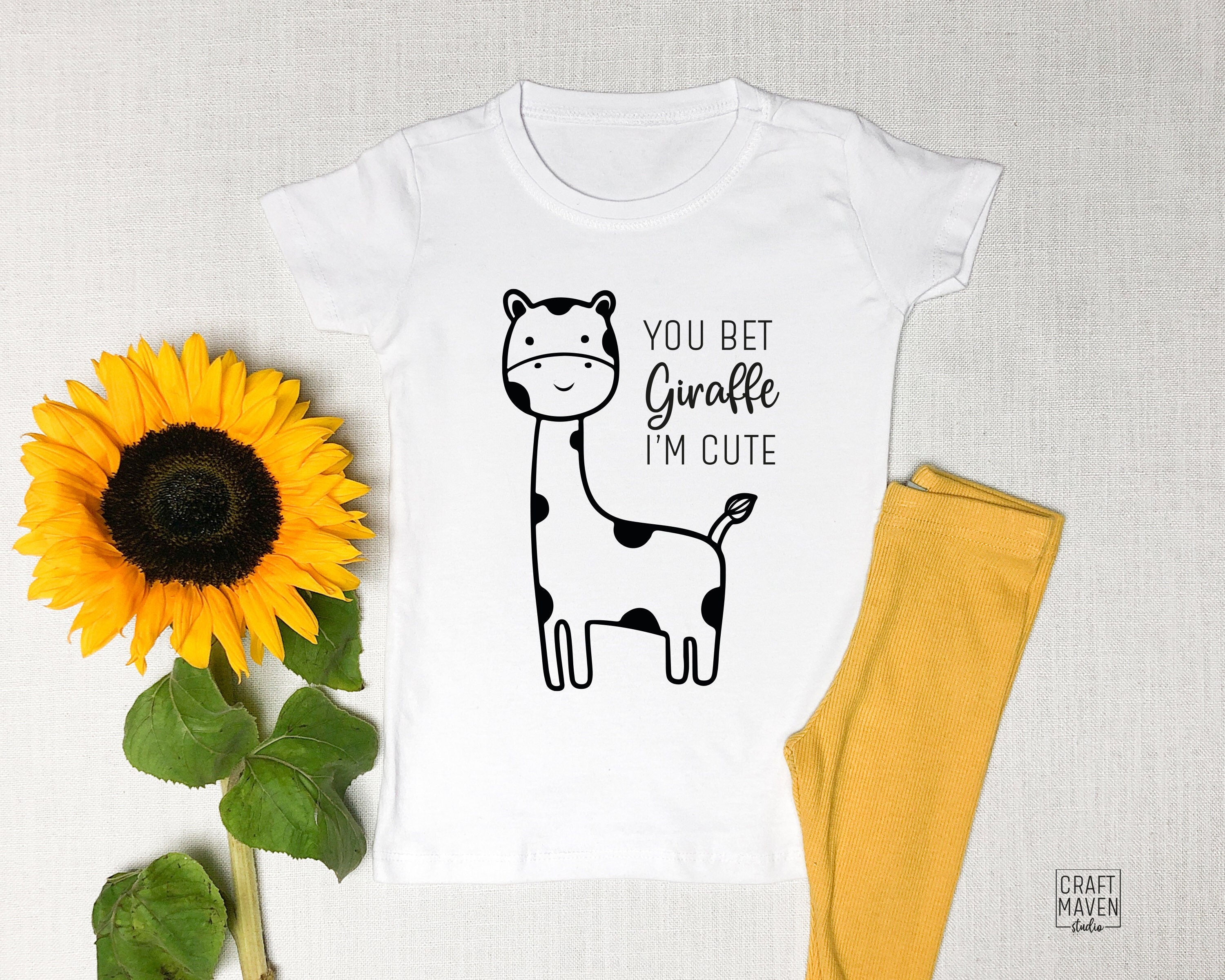 You Bet Giraffe I'm Cute Svg Baby Onesies Svg Toddler - Etsy