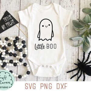 Halloween onesie for baby svg, babys first halloween svg, little boo svg, cute ghost svg, halloween svg for girl, halloween svg for boy, png