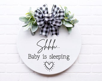 Baby sleeping svg, shh sleeping baby sign, baby is sleeping svg, Do not disturb svg, Quiet baby sleeping, Naptime svg, Cut files for cricut