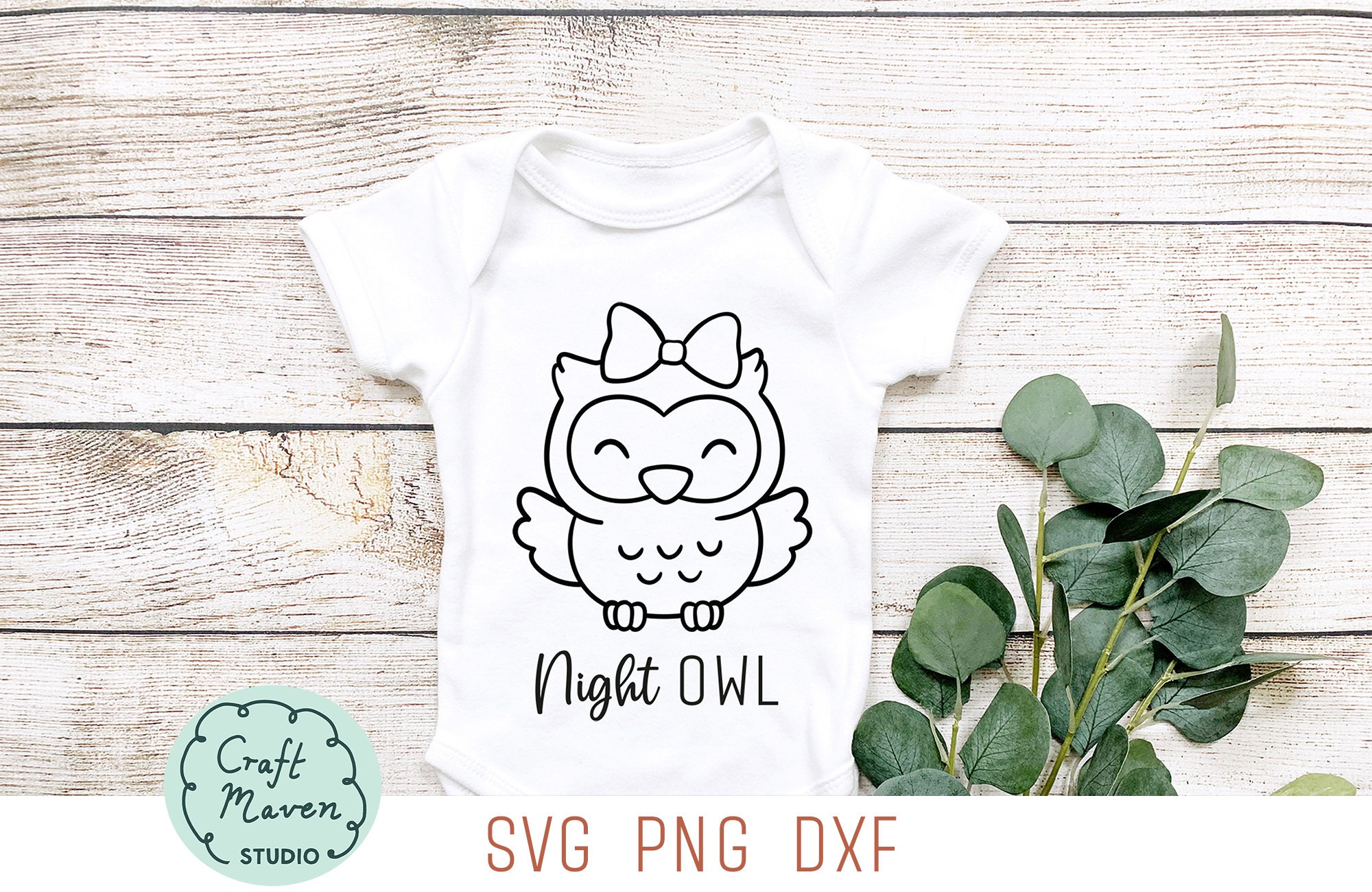 Night owl, Cute baby onesies svg, Cute owl svg, Baby animal svg, Funny baby onesies svg, Svg for bab