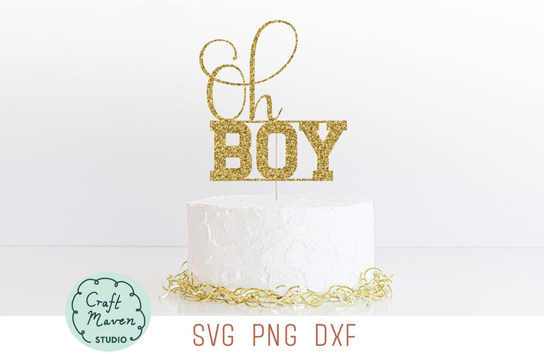 Oh Boy Cake Topper Svg Baby Shower Cake Topper Svg Its a Boy Etsy Canada