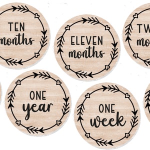 Milestone rounds svg, Hello world svg, Baby svg bundle, Milestone discs svg, One month svg, Hello world baby announcement sign, mon nom est