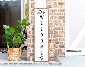 Vertical porch sign svg, Porch welcome sign svg, Farmhouse welcome sign svg, Welcome to our home svg, Home sweet home svg, porch board svg