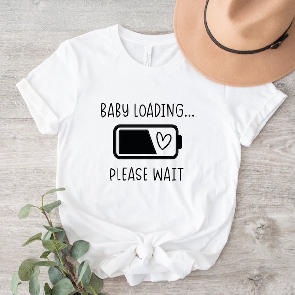 Baby loading svg, Funny pregnancy svg, Pregnancy announcement svg, Mom to be svg, Expecting svg, Maternity svg, Coming soon svg, dxf file