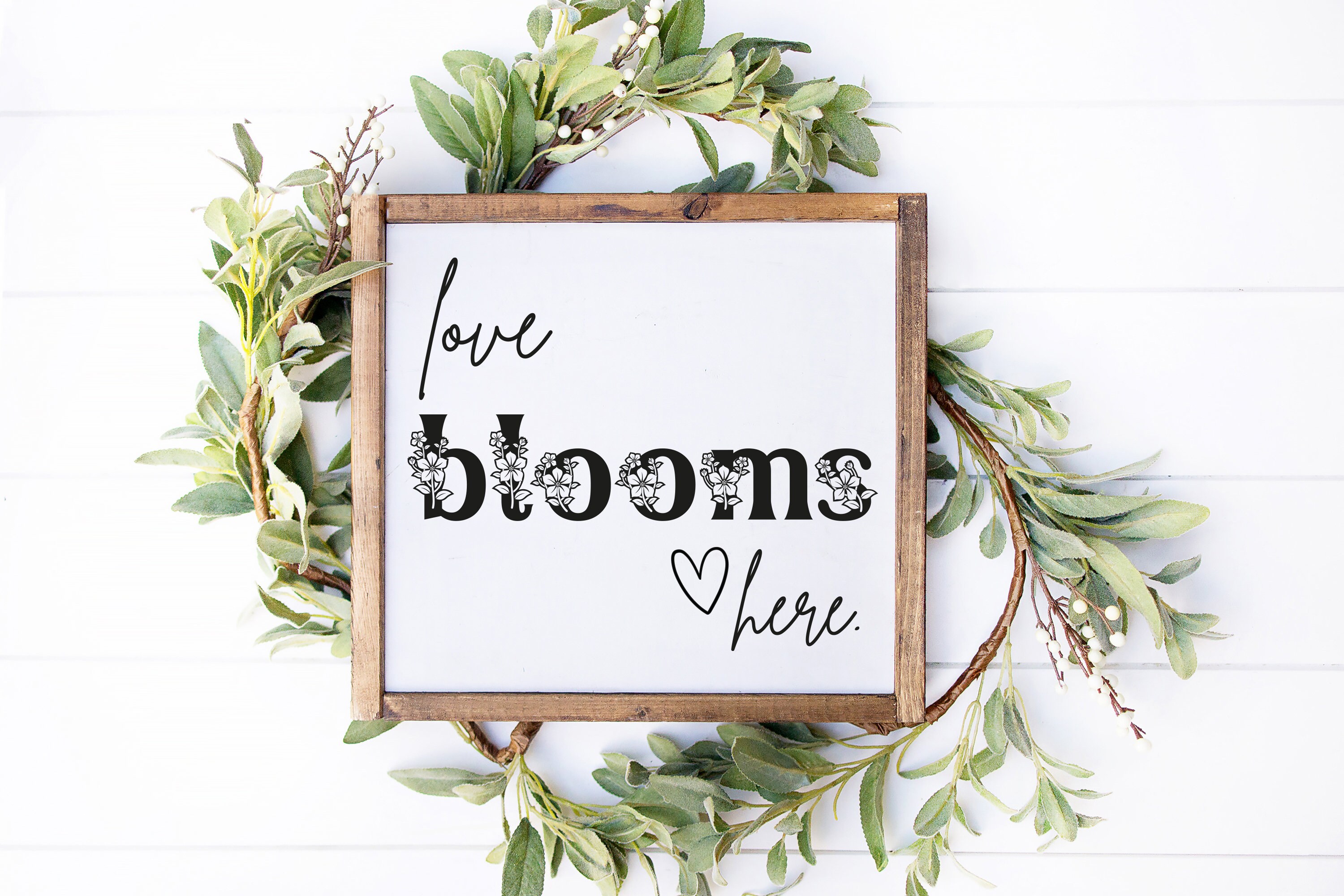 Love Blooms Here Svg Wildflower Svg Love Quotes Svg Love | Etsy