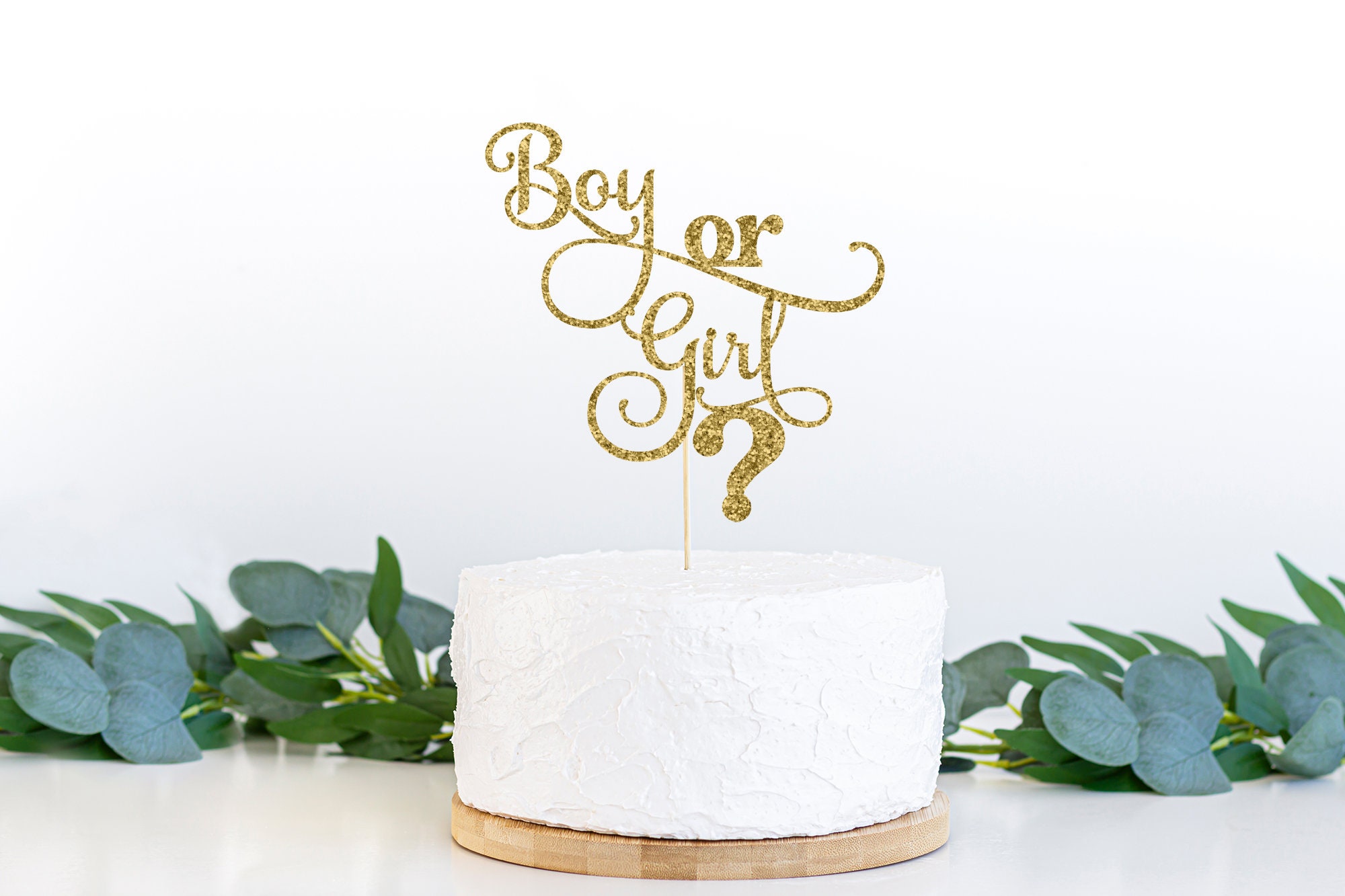 Boy or Girl Cake Topper Svg Baby Shower Cake Topper Svg Etsy Australia