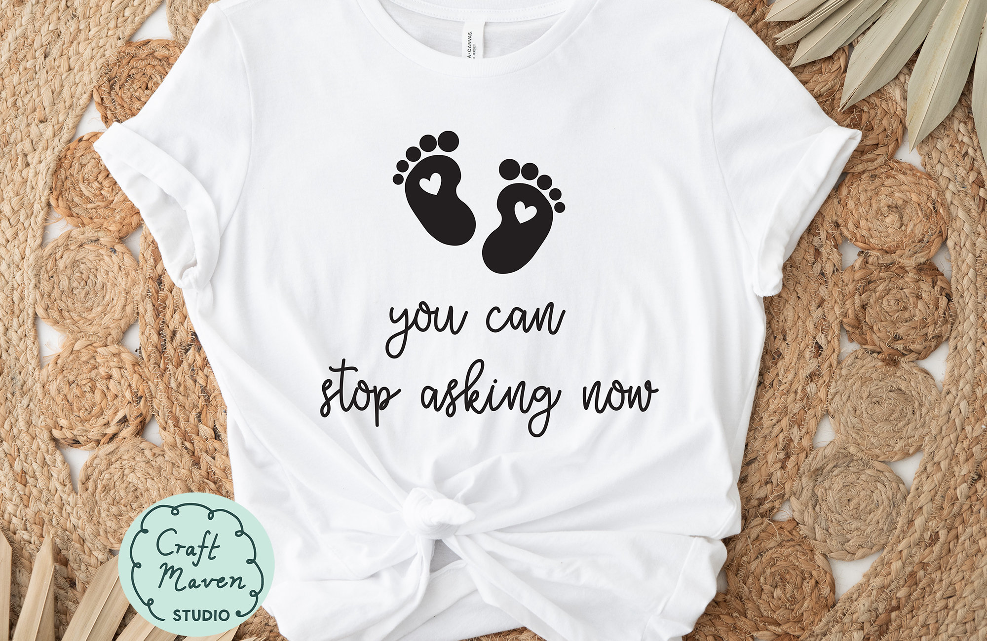 You Can Stop Asking Now Svg, SVG PNG DXF, Pregnancy Announcement