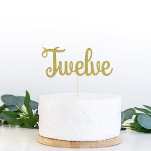 Twaalfde verjaardagstaart topper SVG, Twaalf taart topper SVG, Happy birthday cake topper SVG, 12e verjaardag Svg, Cupcake topper Svg, 12 svg, dxf