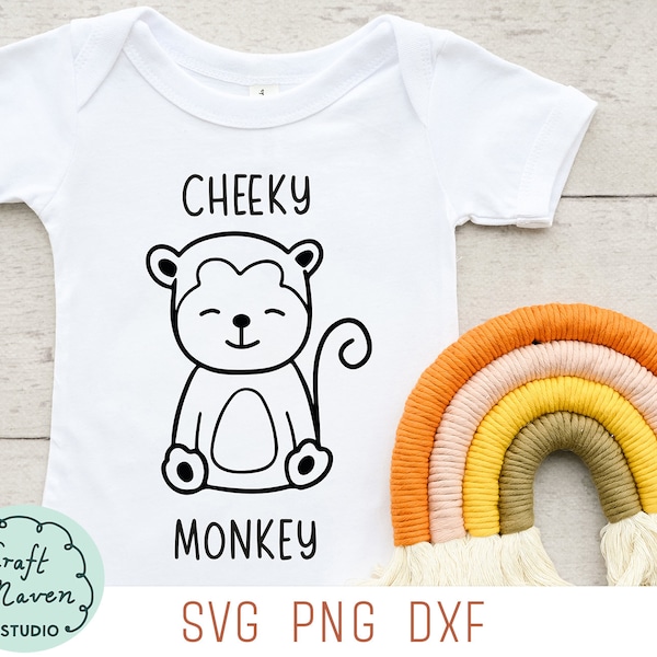 Cheeky monkey svg, toddler tshirt svg, baby onesies svg, cute baby onesie svg, baby boy svg, Newborn svg, baby girl svg, toddler boy svg,