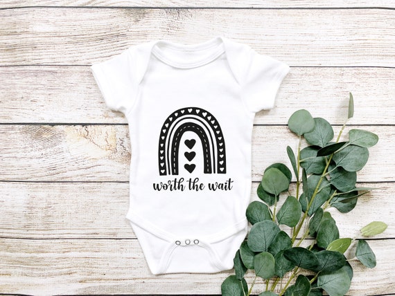 Worth the Wait SVG, Rainbow Baby Announcement SVG, Rainbow Baby