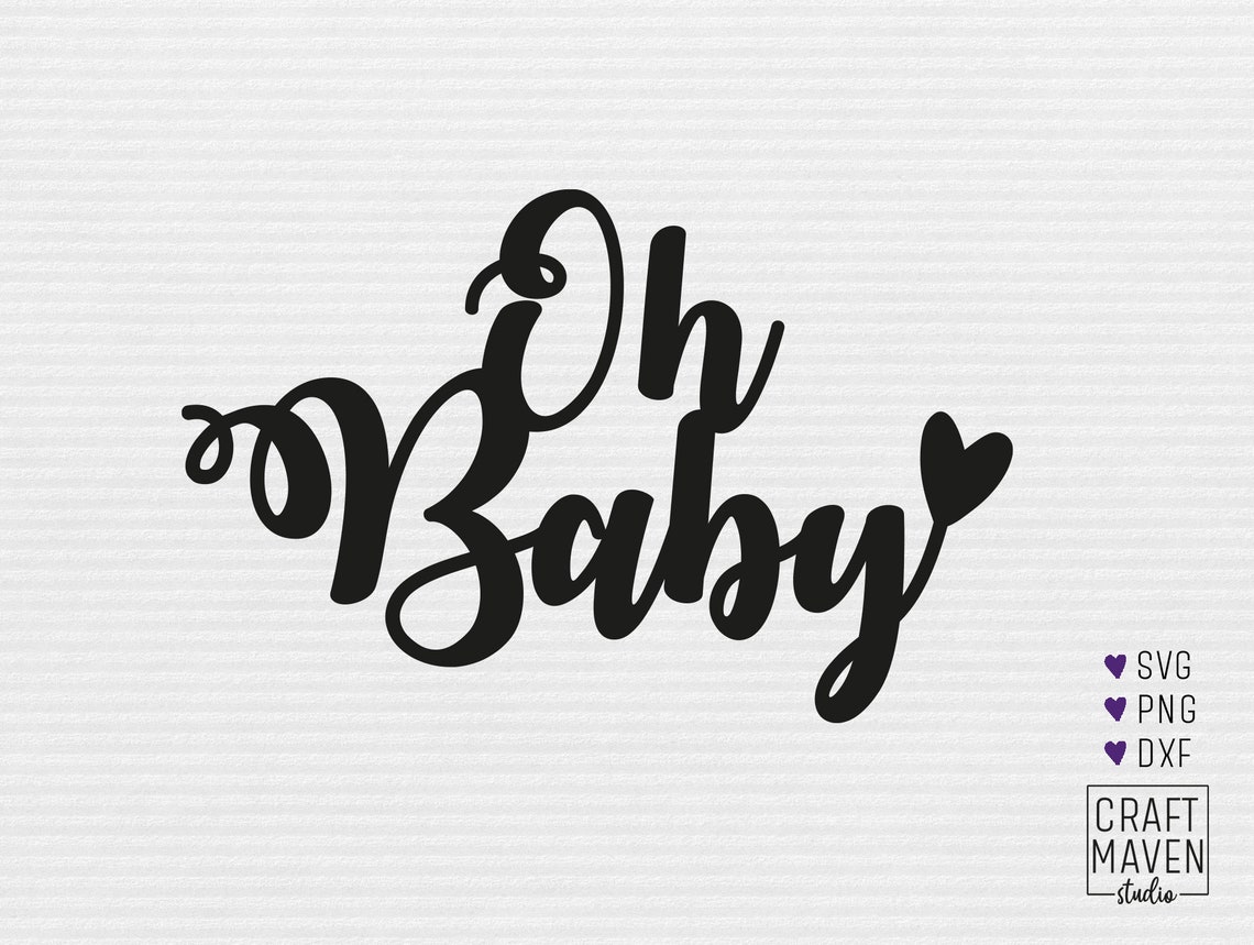 Baby Shower Cake Topper Svg Oh Baby Cake Topper Svg Baby Etsy Australia