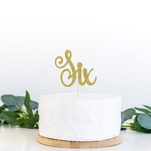 Zesde verjaardag taart topper SVG, Six cake topper SVG, Happy birthday cake topper SVG, 6e verjaardag Svg, Cupcake topper Svg, 6 svg, dxf, png