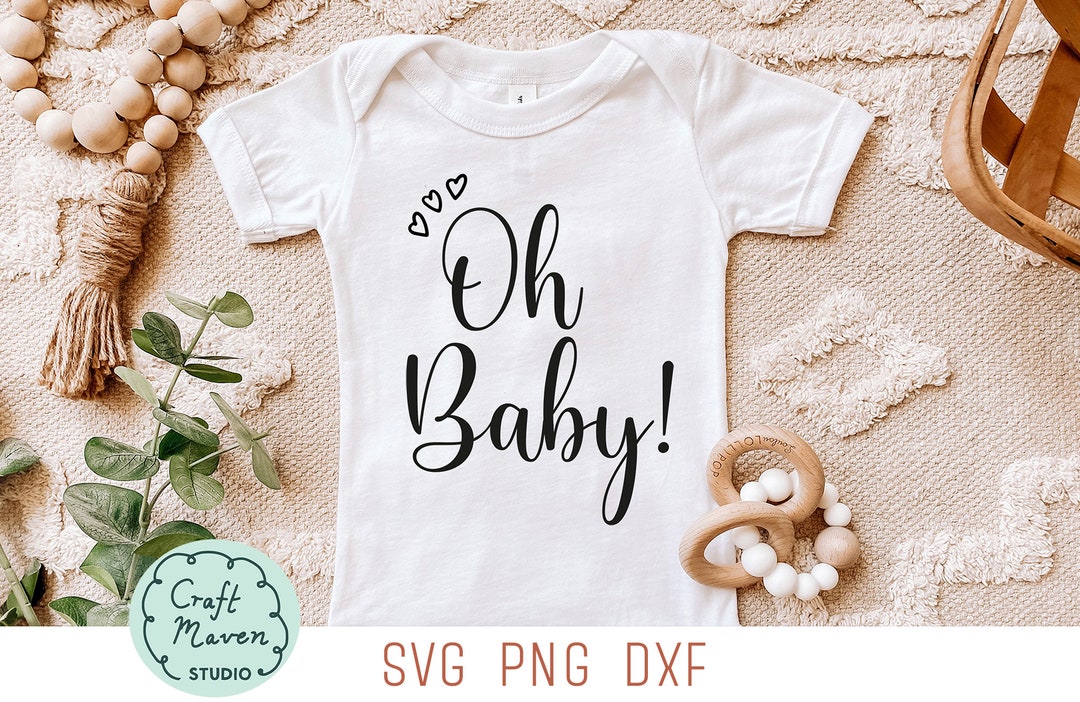 Oh Baby SVG, Baby Onesies Announcement, Baby Girl Onesies SVG, Baby Boy