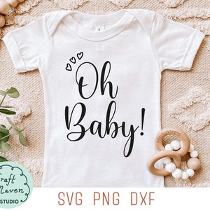 Oh bebé SVG, anuncio de mono de bebé, mono de niña SVG, mono de niño SVG, anuncio de nacimiento svg, baby shower svg cricut, png