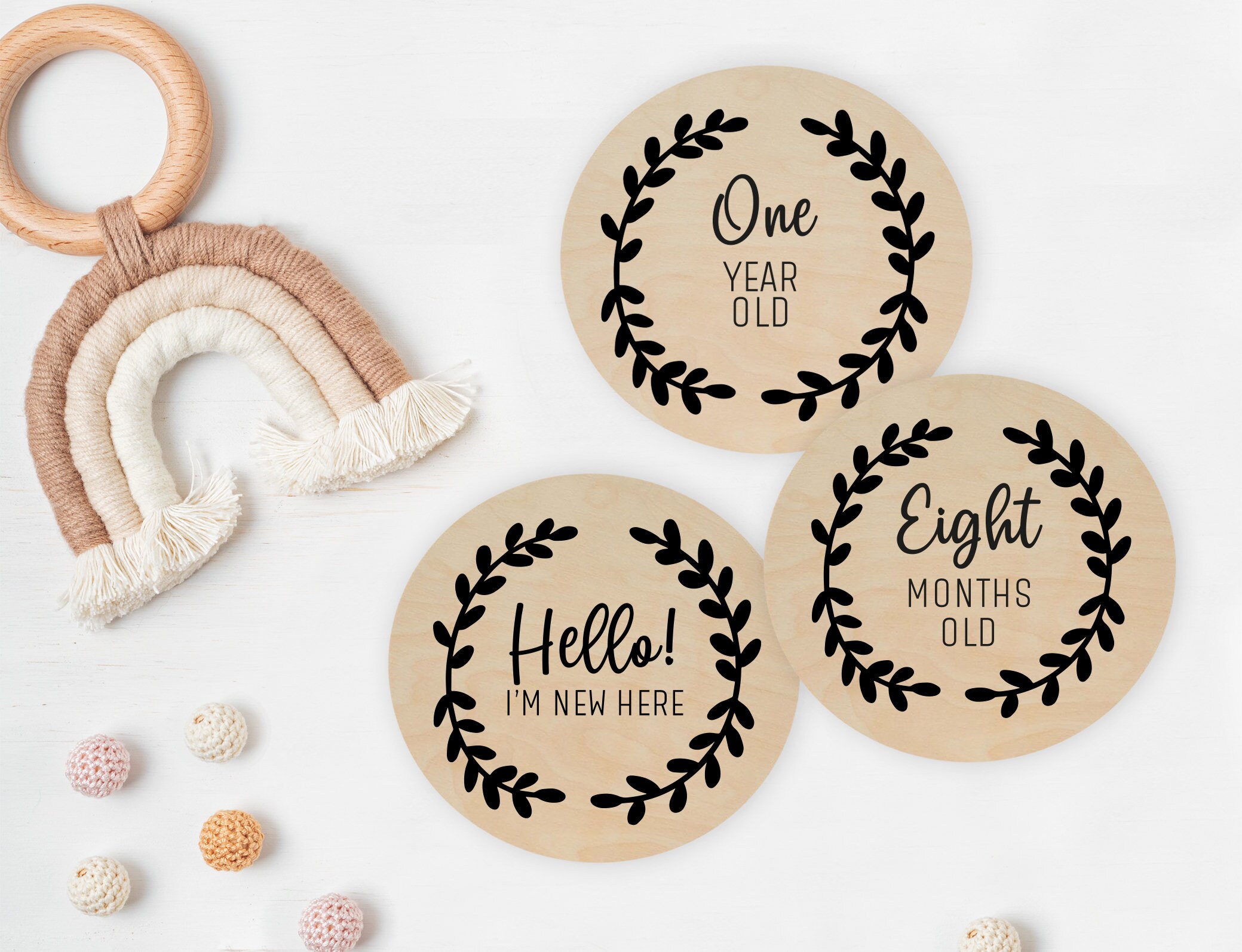 Baby Milestone SVG Bundle, Newborn Photo Props (digital Download) - Etsy
