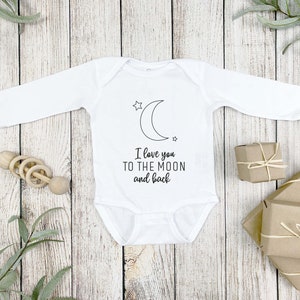 Naar de maan en terug SVG, kinderkamer decor afdrukbaar, nieuwe baby onesies svg, maan gesneden bestand, maan en sterren svg, babykamer png, minimalistische svg