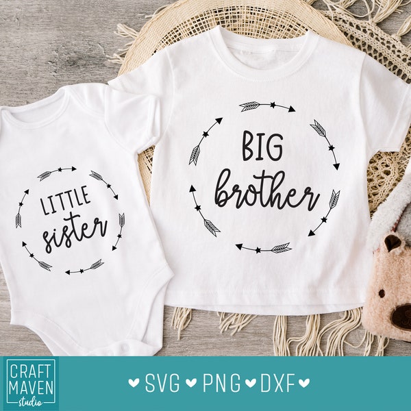 Big brother little sister svg, Sibling tshirt svg, Sibling tee svg, big bro tshirt svg, dxf file, big bro little sis svg, new baby svg, dxf