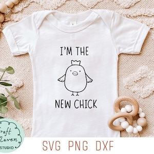 Soy la nueva chica svg, Nueva chica en la ciudad svg, anuncio de nacimiento de bebé svg, anuncio de nacimiento de niña svg, recién nacido svg, mamelucos de bebé svg