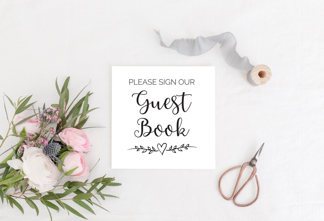 Please Sign Our Guest Book Svg, Wedding Guest Book Svg, Advice and