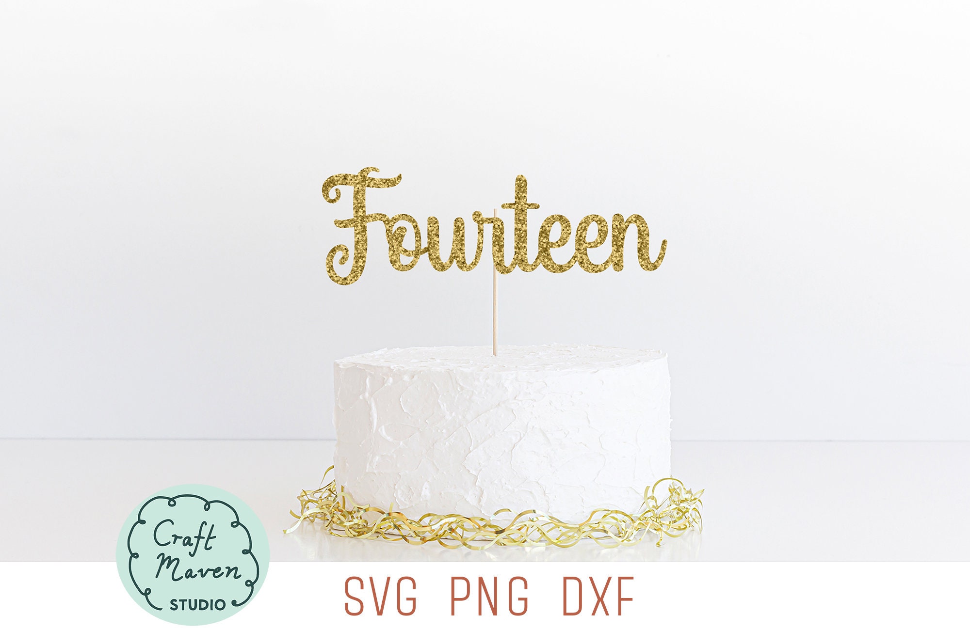 Happy 14th Birthday Personalized Cake Topper Svg Fourteenth -  Portugal