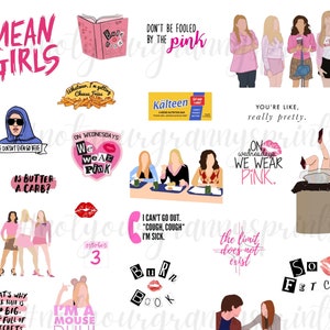 Mean Girls I'd Rather Be Me Stickers (Set of 4 - 3 Die Cut