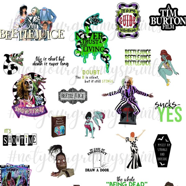 Beetlejuice PNG Digital Download