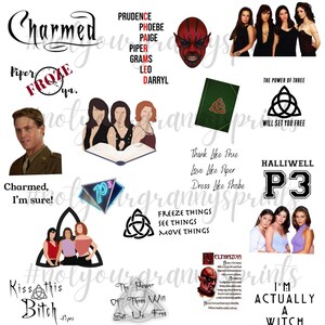 Charmed High Resolution png Printed on waterslide paper