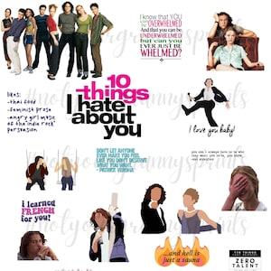 10 Things I Hate About You Stickers 