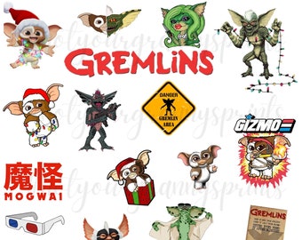 Gremlins High Resolution png Printed on waterslide paper