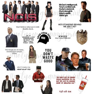 NCIS High Resolution png Printed on waterslide paper