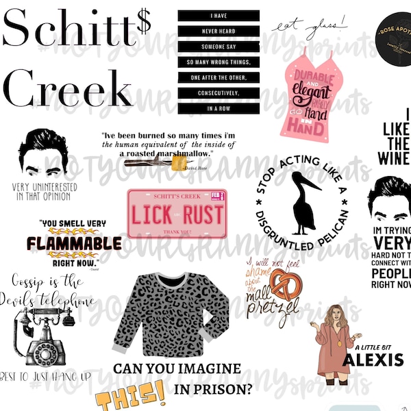 Schitts Creek PNG Digital Download