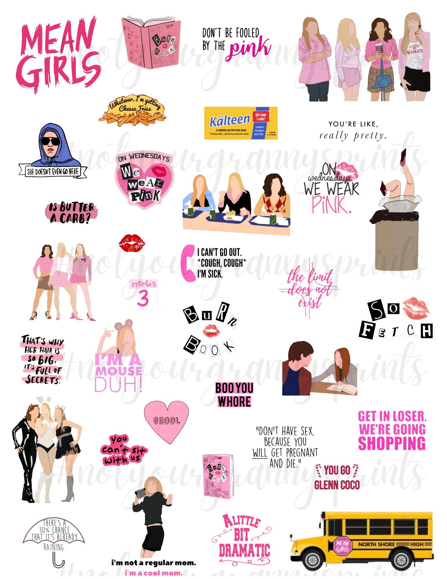 Mean Girls svg, 50 file Mean Girls Bundle svg ,bundle hallow - Inspire  Uplift