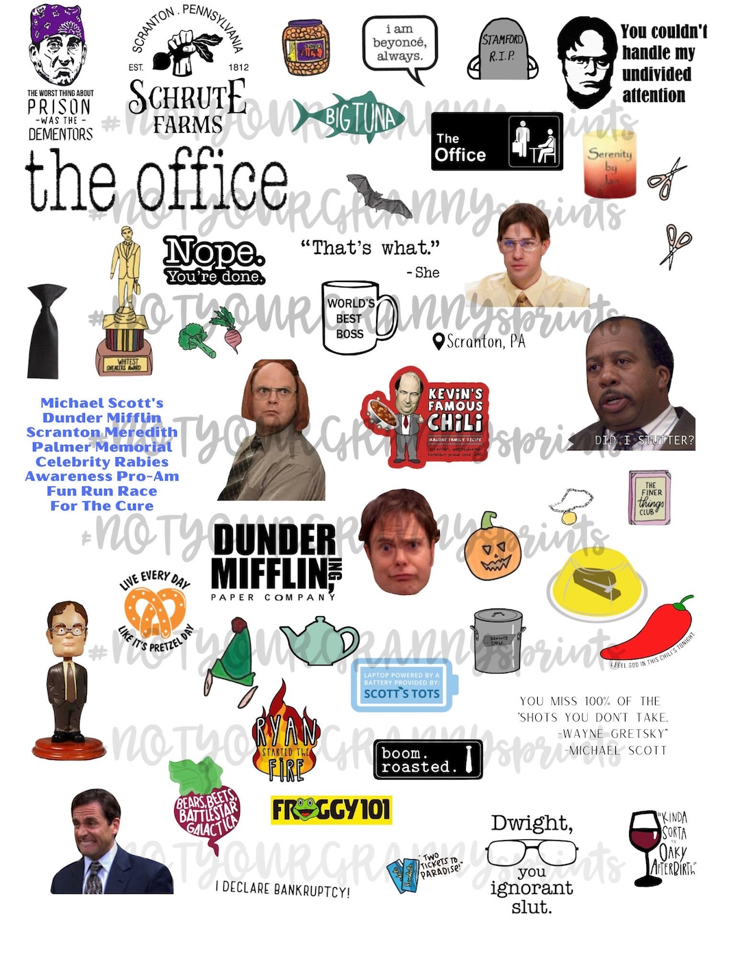 The Office PNG Digital Download for Tumblers - Etsy