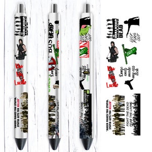 The Walking Dead inkjoy długopis wrap PNG cyfrowe pobieranie