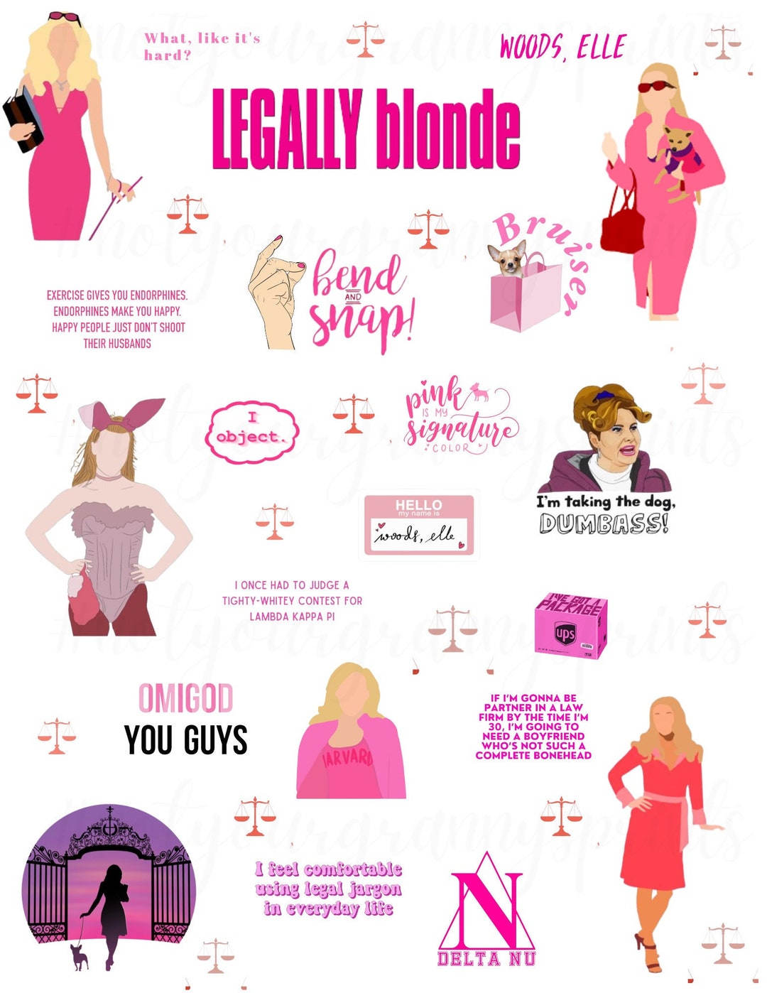 Legally Blond PNG Digital Download Etsy Legally Blond PNG Digital Download Etsy