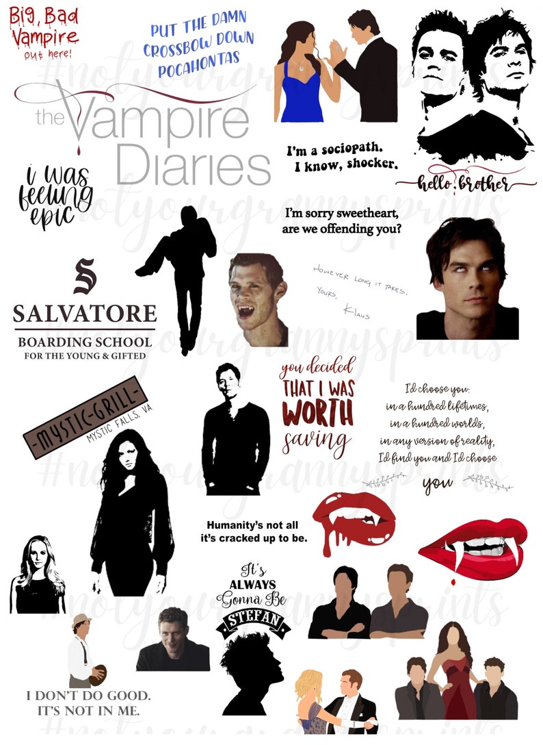 Vampire Diaries PNG Digital Download image 1