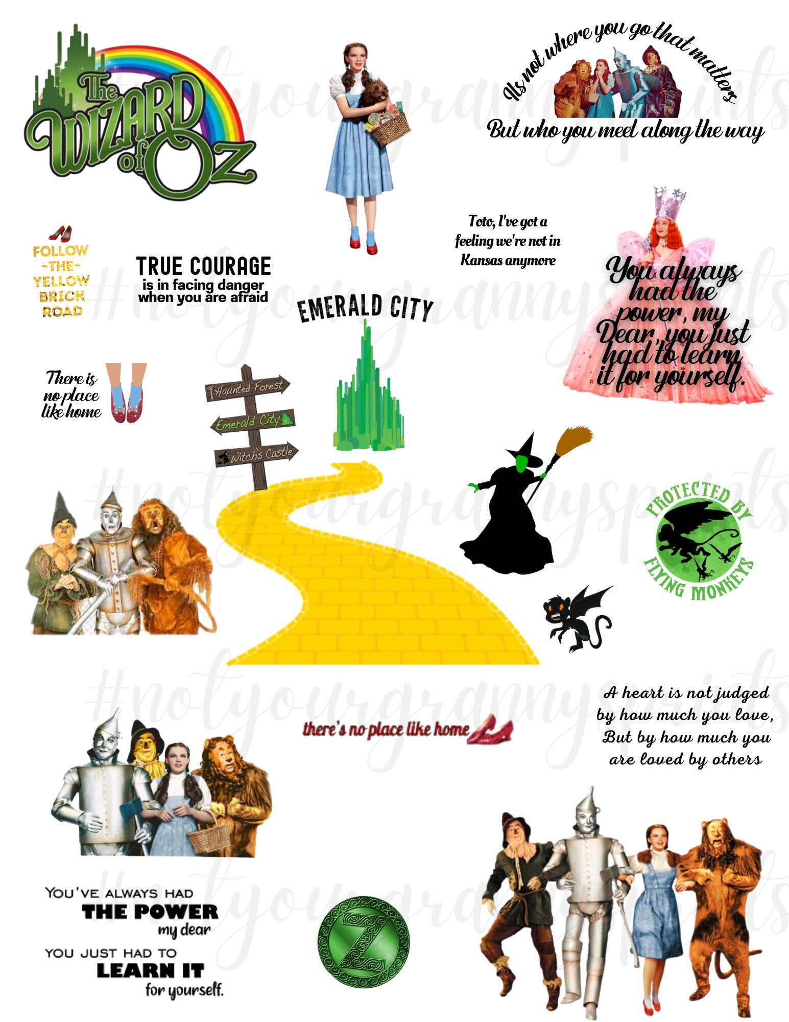 Wizard of Oz PNG Digital Download - Etsy