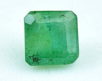 Emerald, Natural Emerald, Emerald Cut Emerald, Zambia Emerald, Natural Emerald Octagon Shape, Natural Zambian Emerald, Loose Emerald 2.55 Ct