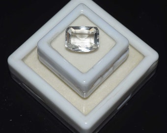 White Topaz Stone, 100% Natural White Topaz Faceted Cut Loose Gemstones 7.60 Carat, Fancy Shape White Topaz Gemstone